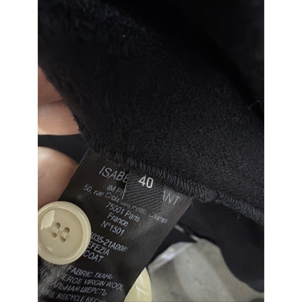 Isabel Marant Efezia wool and cashmere coat $1850 Excellent EU 40 Or USA Sz 10 - Picture 10 of 11